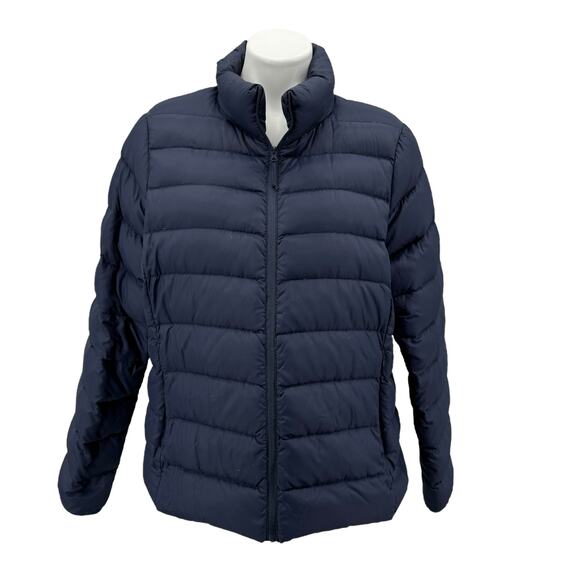 Quince Down Puffer Packable Jacket Women's SZ XL Navy Blue Quiet Luxury Gorpcore - Picture 1 of 11